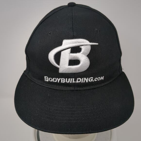 Bodybuilding Snapback Hat Black One Size Adjustable Embroidered Wicked Wear - Picture 2 of 10